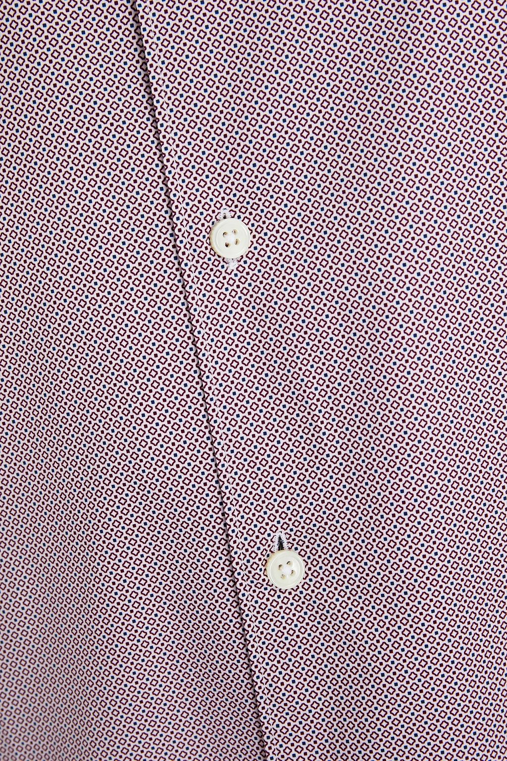 ZEGNA Hemd aus Baumwollpopeline mit Print