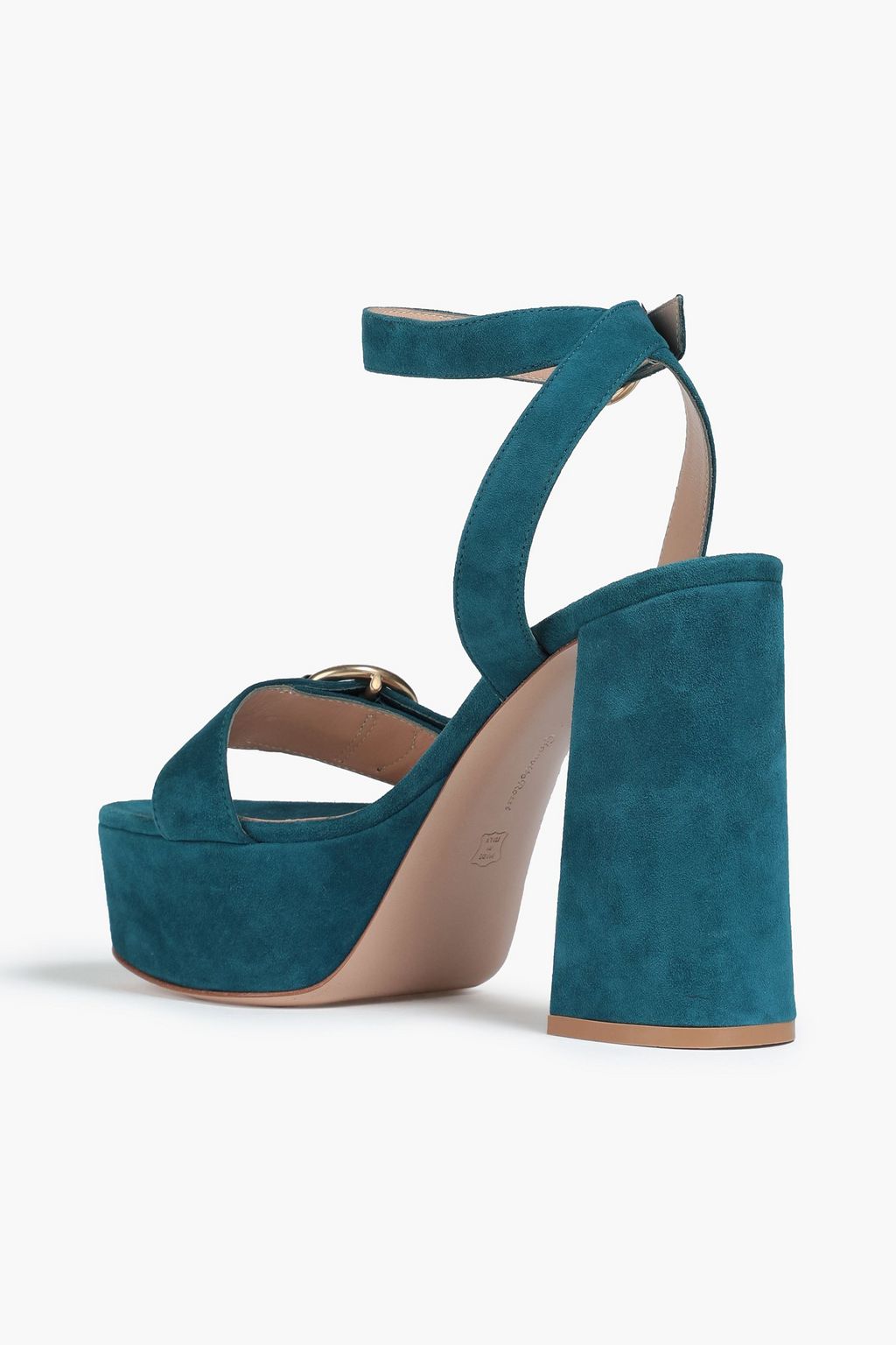 GIANVITO ROSSI Buckle-detailed suede platform sandals
