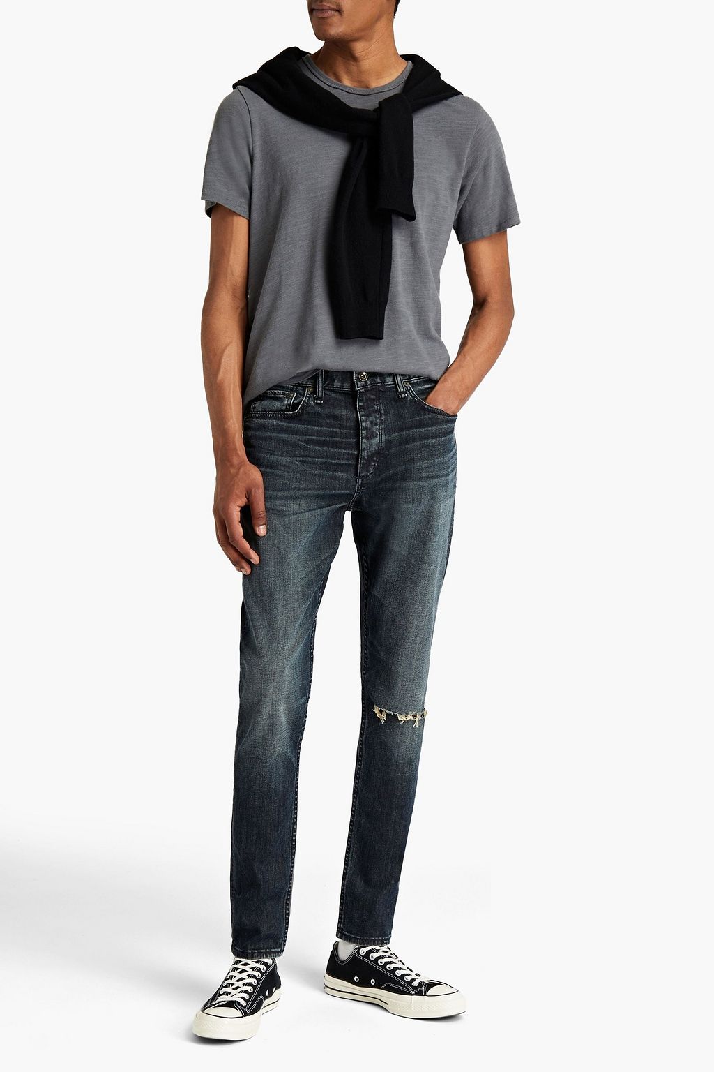RAG & BONE Skinny-fit distressed denim jeans