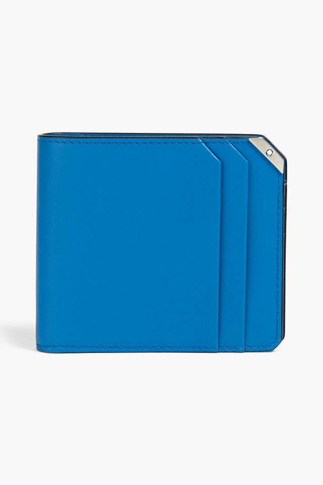 Logo-appliquéd leather wallet