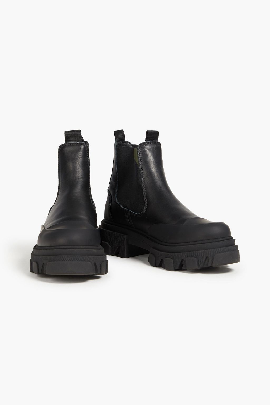 GANNI Leather Chelsea boots