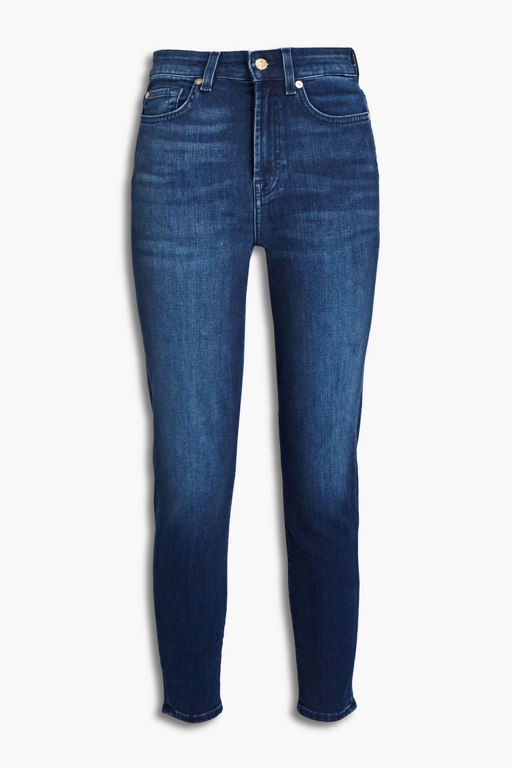Dark denim Aubrey cropped high-rise 