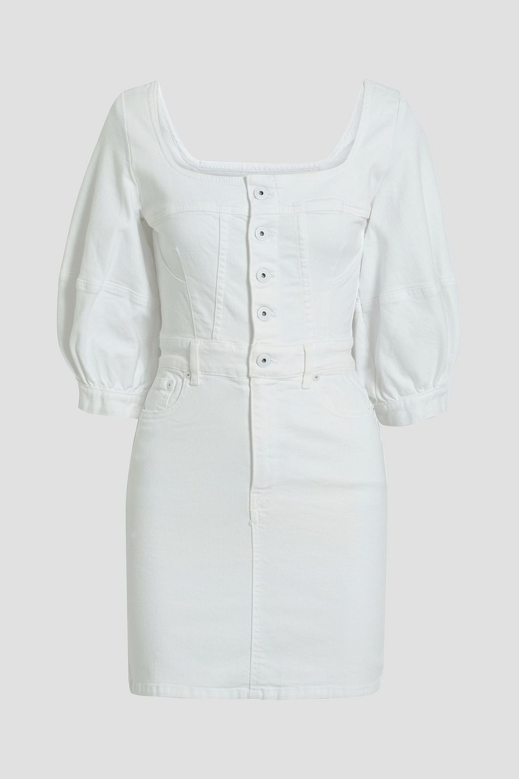 White Denim mini dress | Sale up to 70 