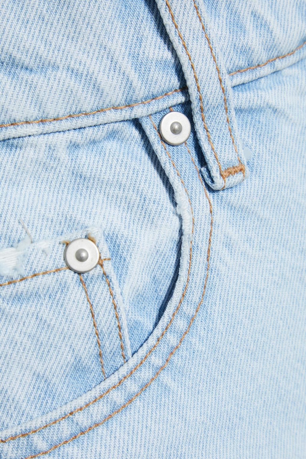 Light denim Lou distressed high-rise straight-leg jeans | NOBODY DENIM | THE OUTNET