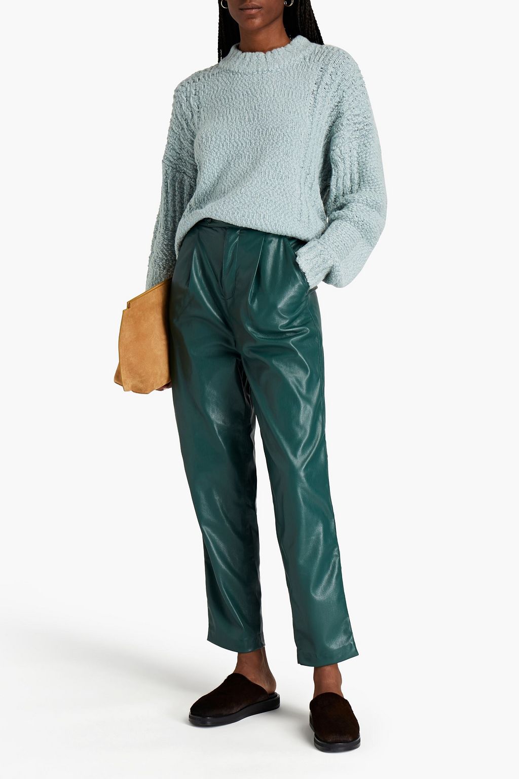 Sky blue Firmona bouclÃ©-knit wool-blend sweater | Sale up to 70% off | THE OUTNET | JOIE | THE 