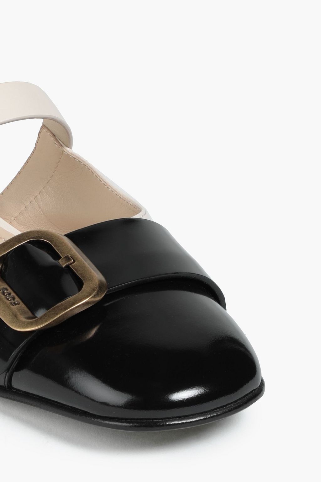 TOD'S Two-tone leather slippers
