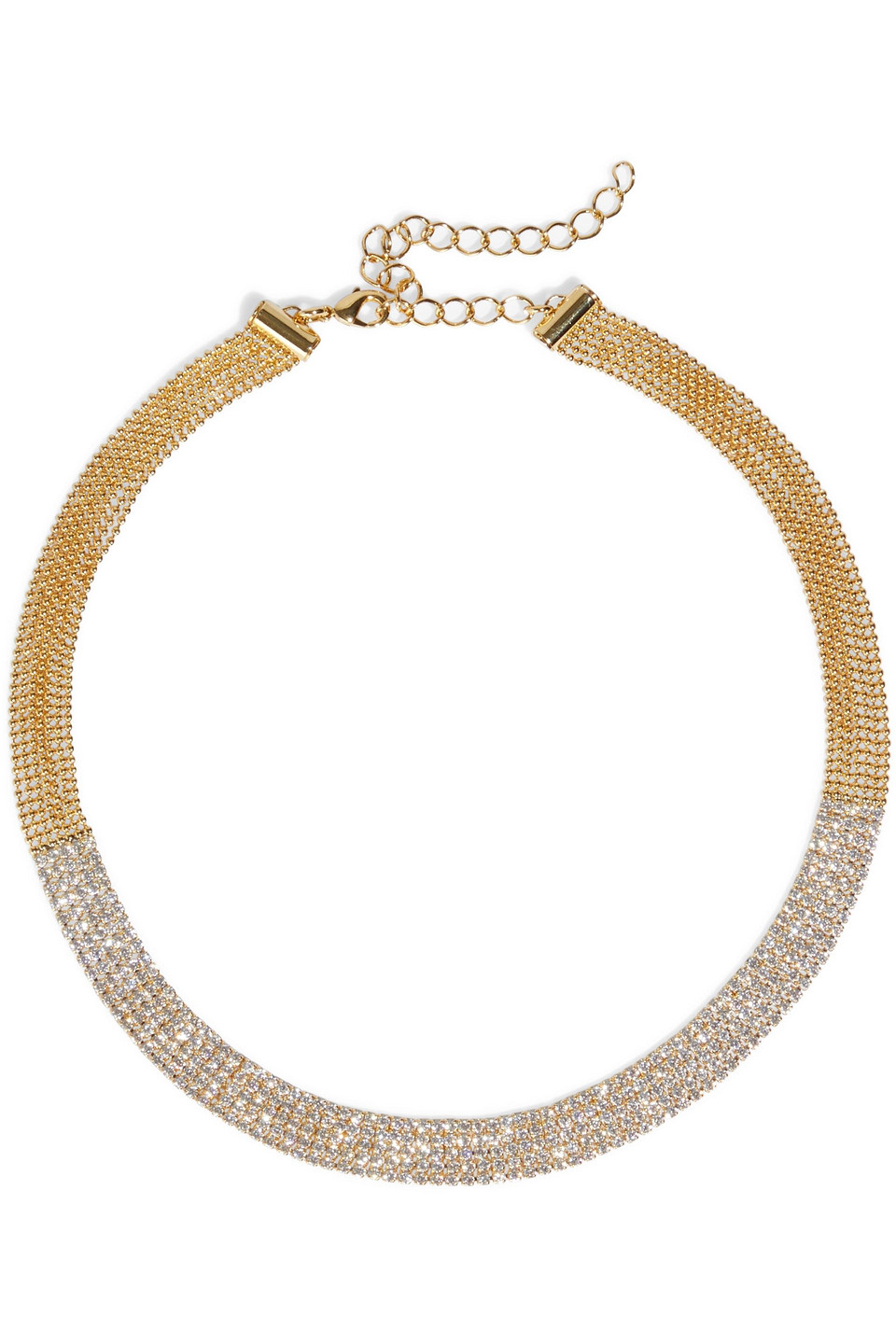 CZ by KENNETH JAY LANE Gold-tone crystal necklace