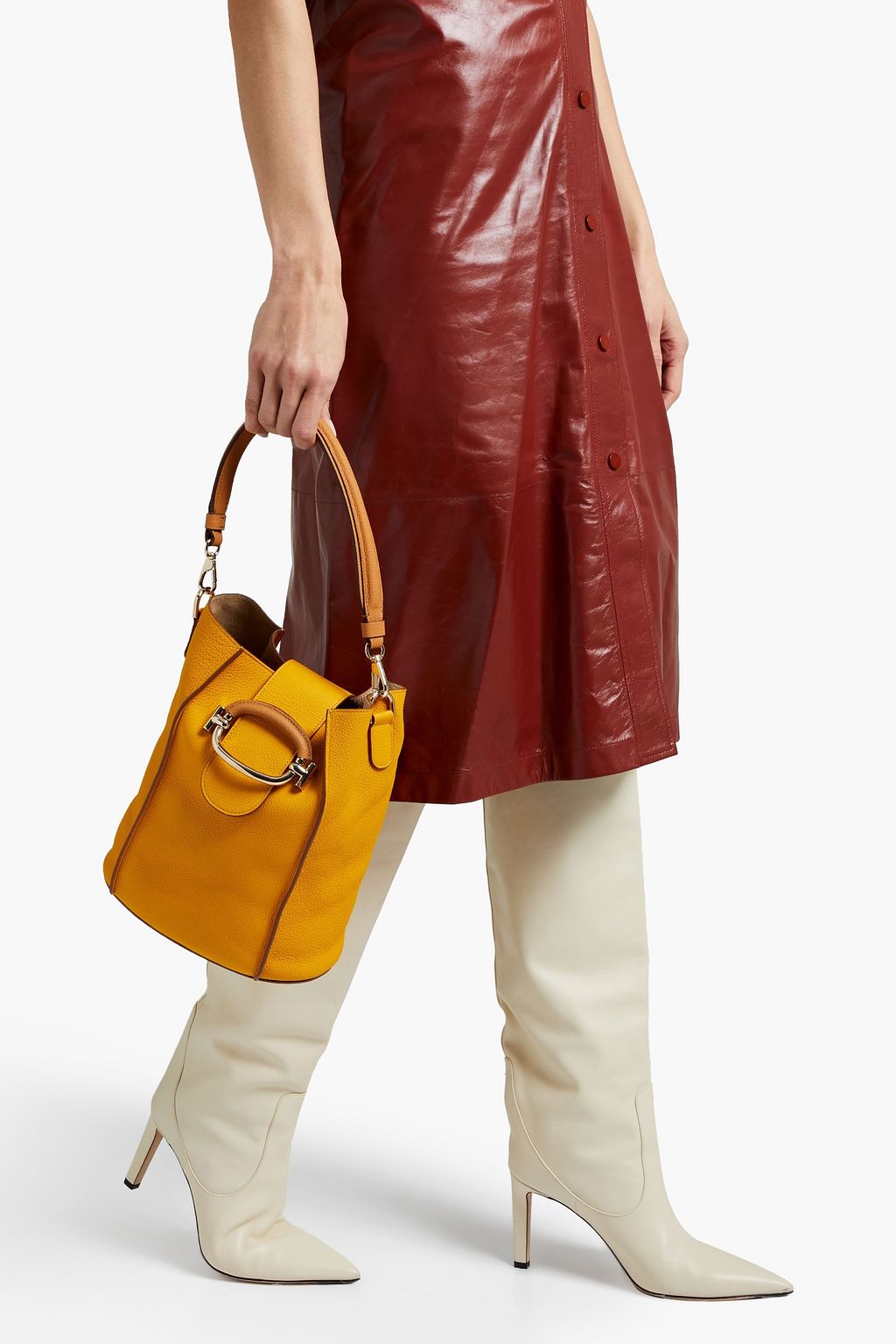TOD'S Beuteltasche aus Narbenleder