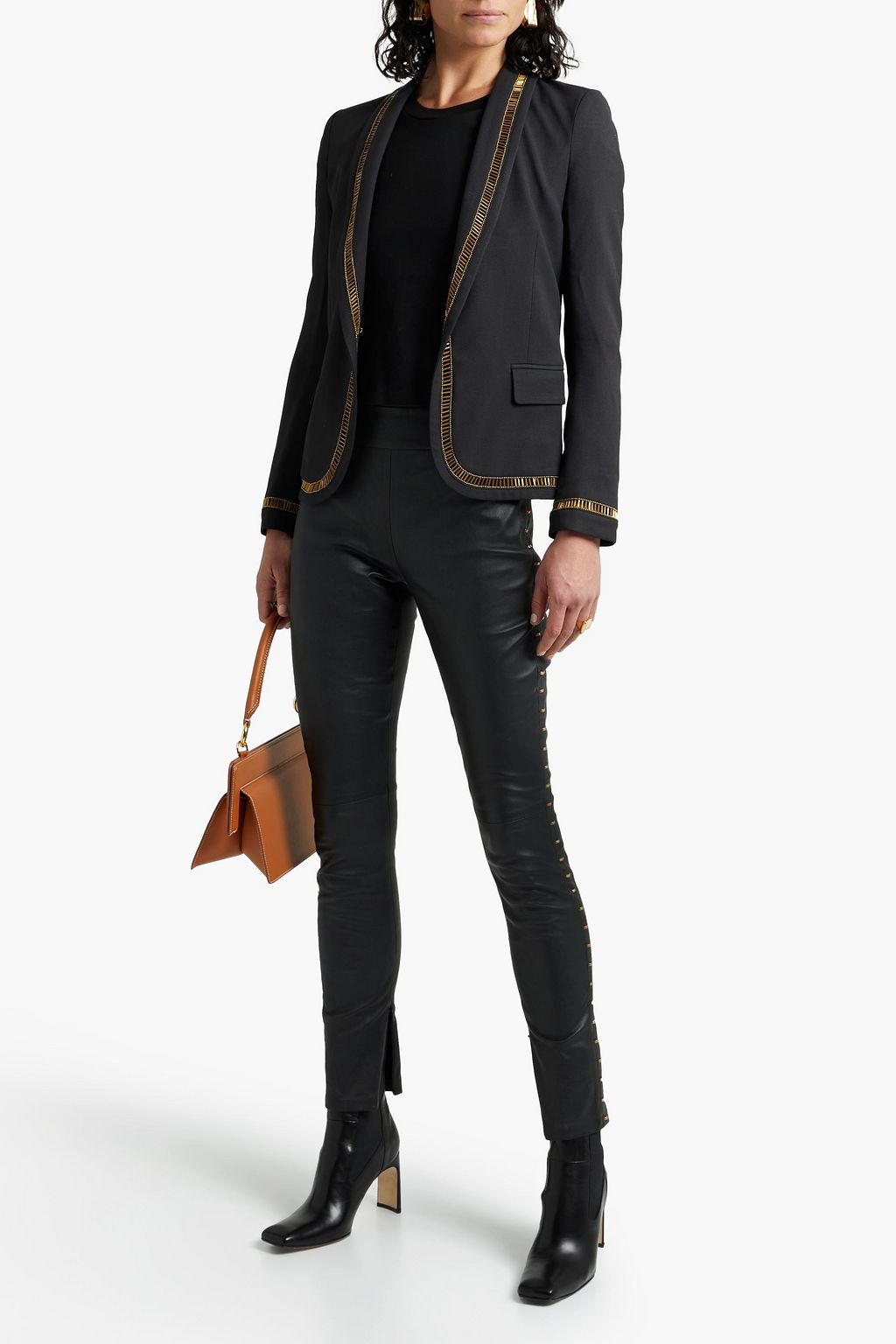 SEMSEM Bead-embellished twill blazer