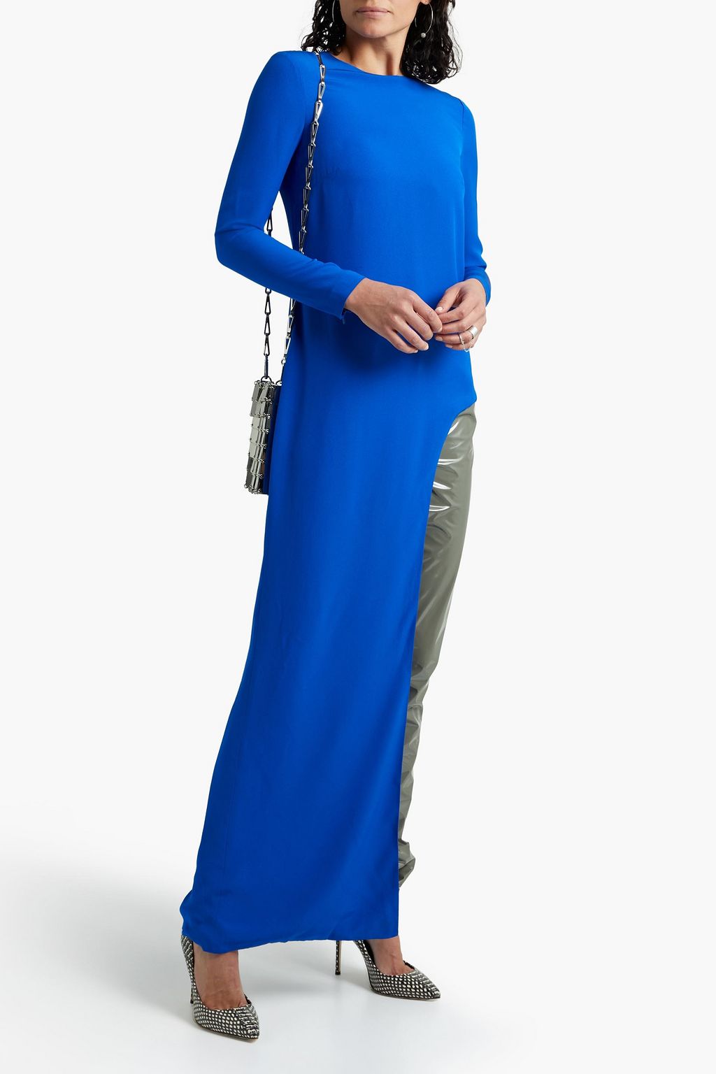 SEMSEM Sarah asymmetric crepe tunic