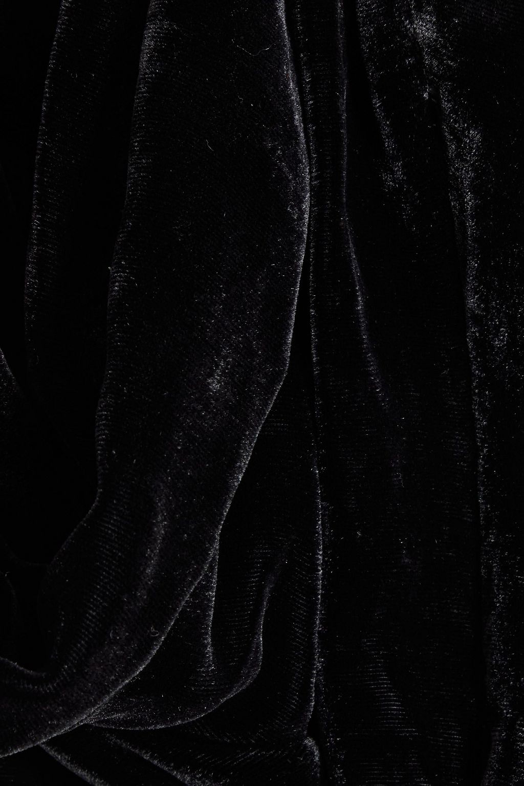 SEMSEM Asymmetric silk-velvet tunic