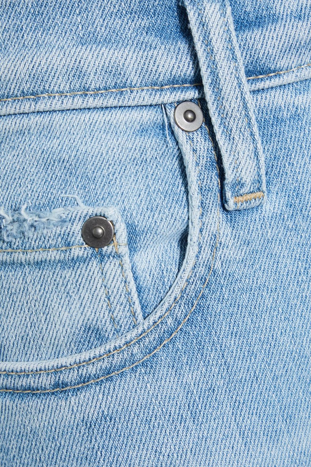 NOBODY DENIM Siren cropped distressed high-rise skinny jeans