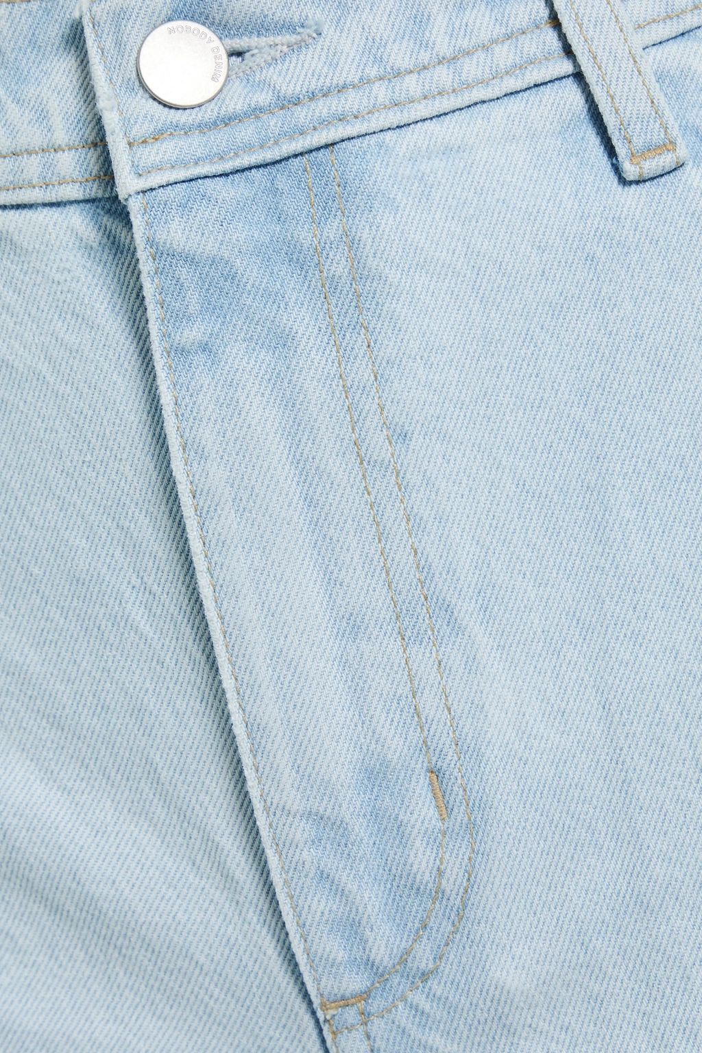 NOBODY DENIM Tyler frayed denim shorts