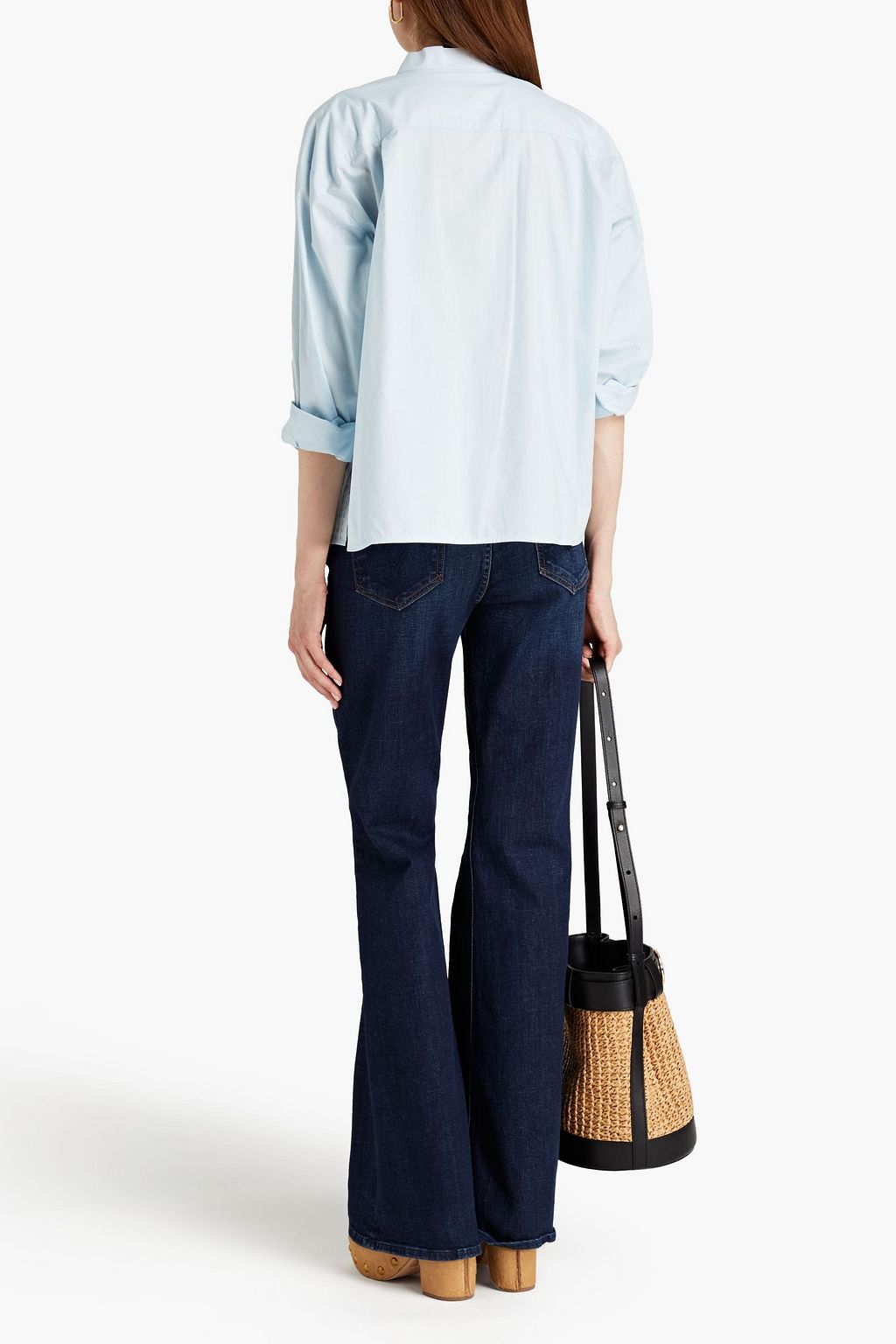 TORY BURCH Hemd aus Baumwollpopeline mit Biesen