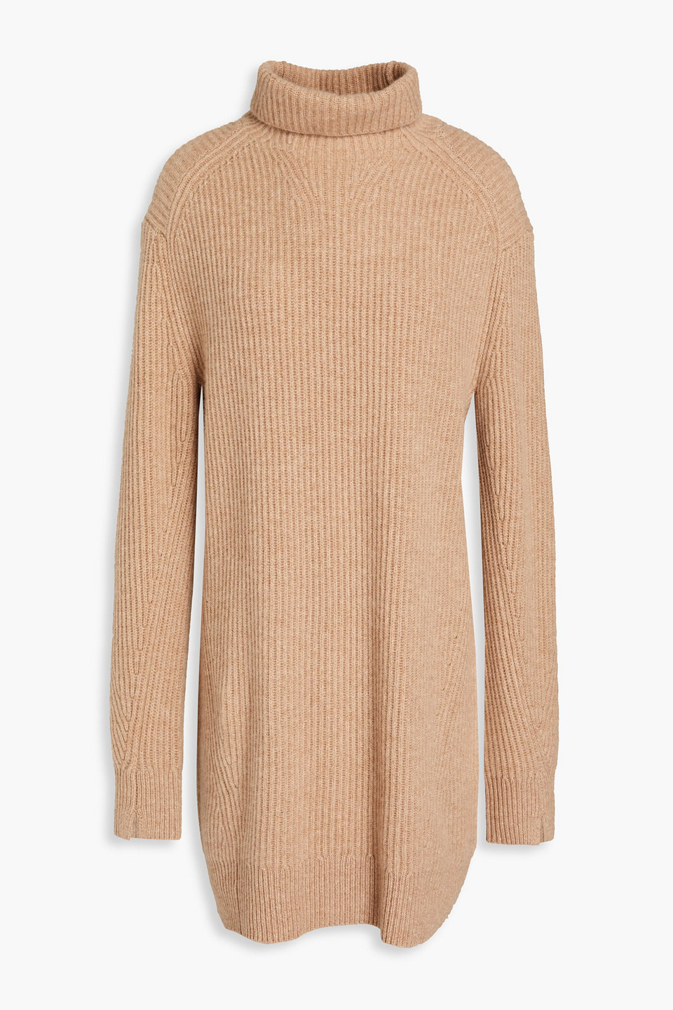 Rag & Bone Pierce Cashmere Turtleneck Mini Dress In Brown