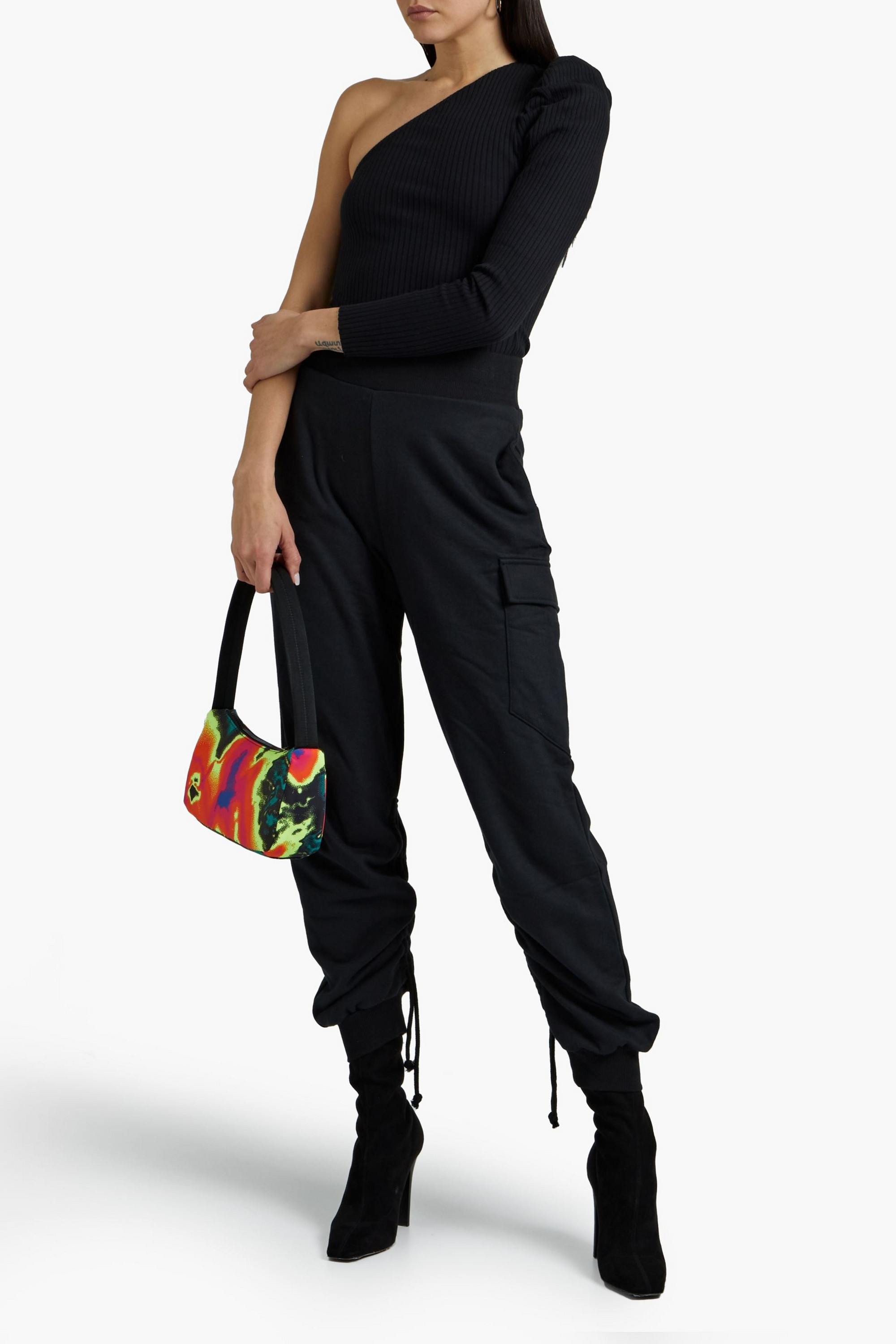 The Range French cotton-blend terry track pants