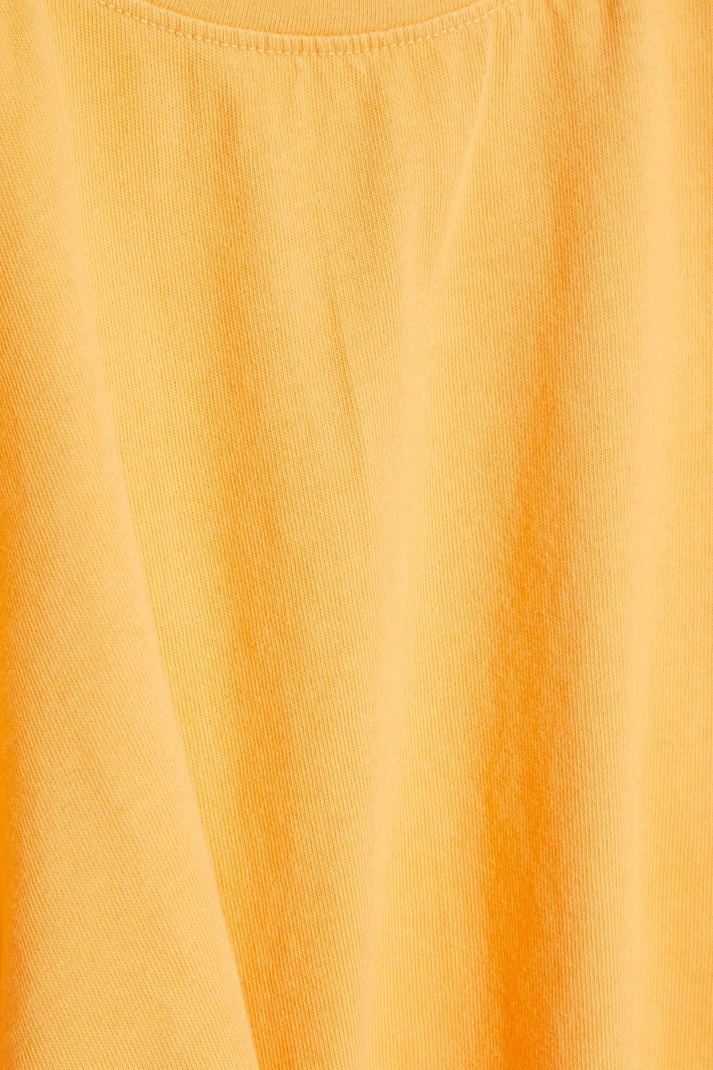 THE RANGE Cropped ruched cotton-jersey T-shirt