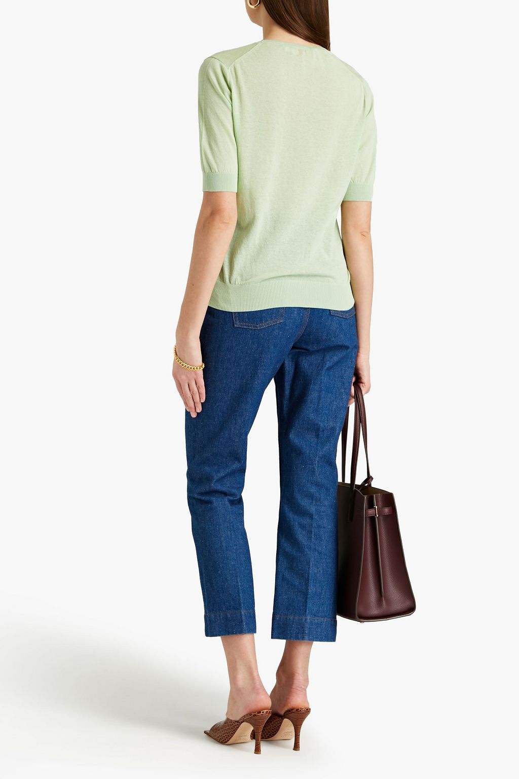 TORY BURCH Cotton-blend top