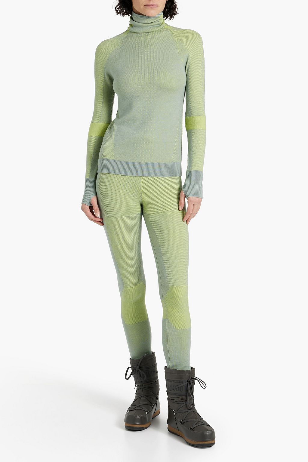 HOLDEN Airwarm jacquard-knit merino wool-blend base layer