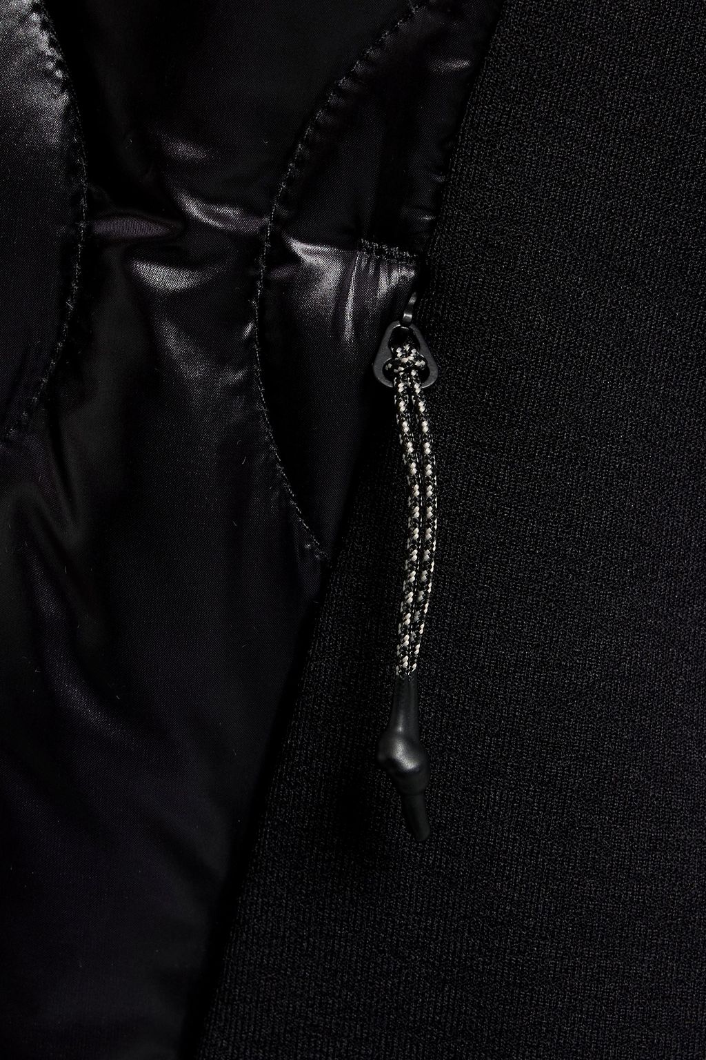 HOLDEN Fleece-paneled quilted shell down hoodie