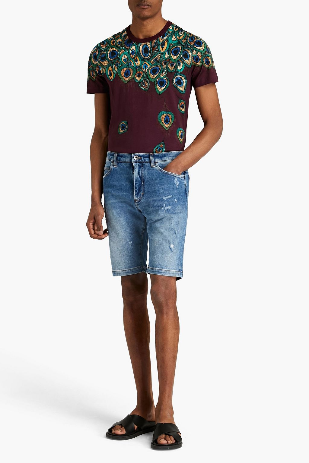 DOLCE & GABBANA Printed cotton-jersey T-shirt