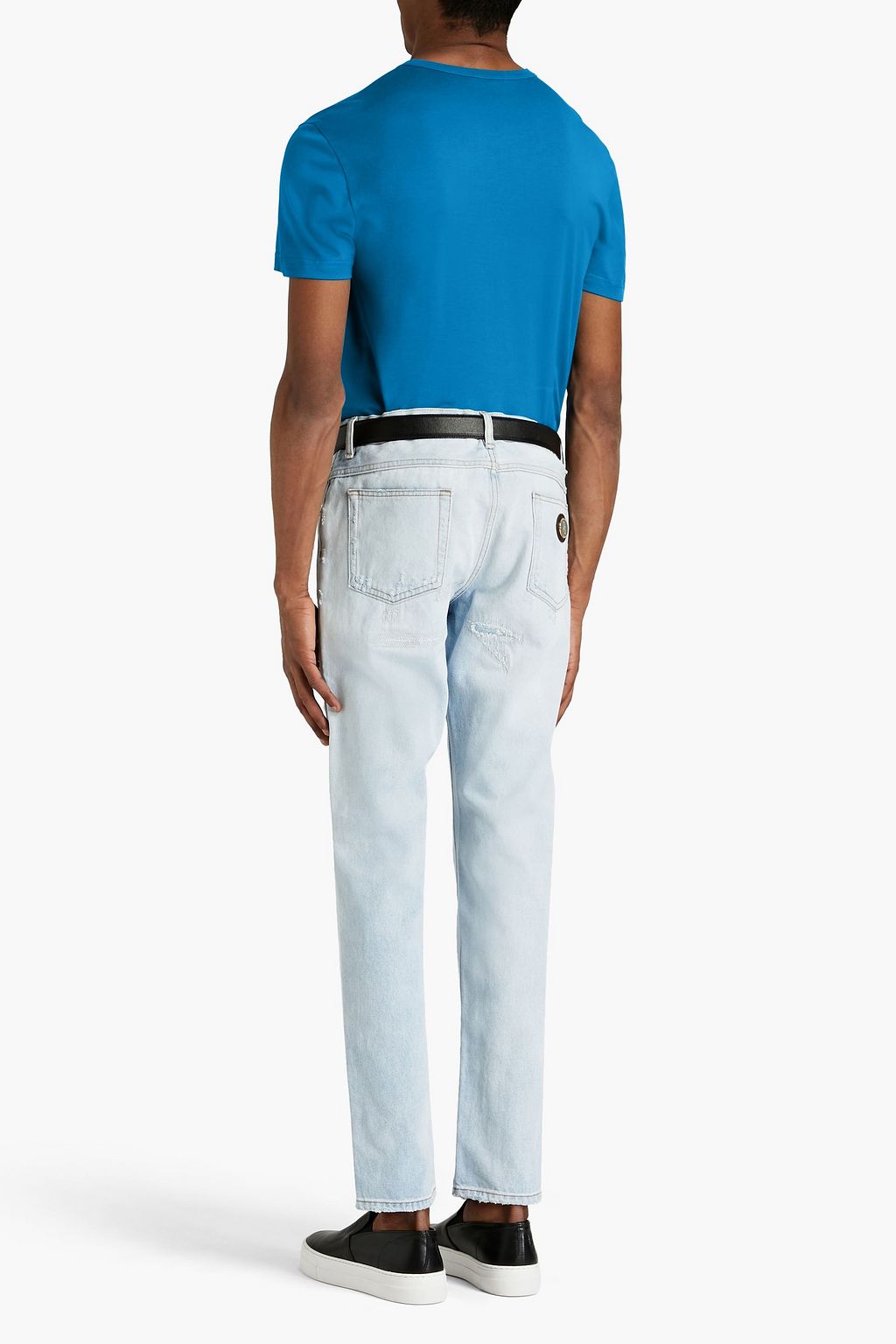 DOLCE & GABBANA Embroidered cotton-jersey T-shirt