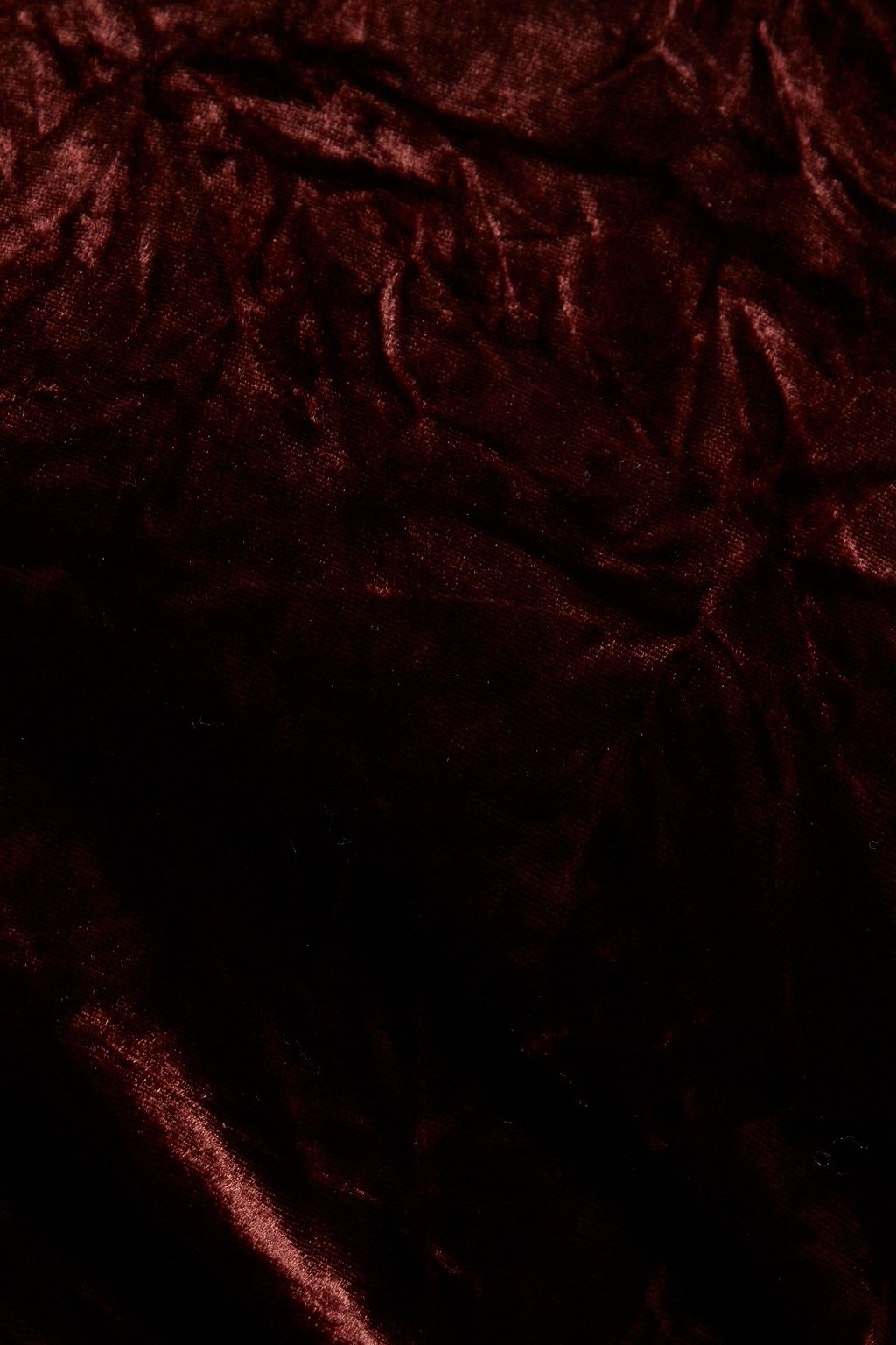 ACNE STUDIOS Ruched crushed-velvet midi dress