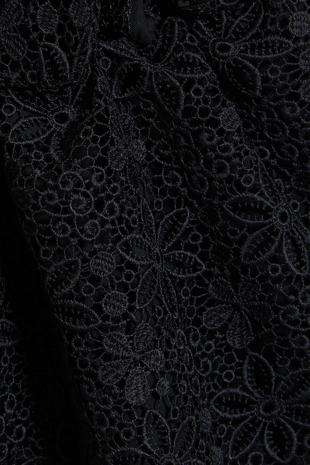 CHARO RUIZ IBIZA Sequin-embellished guipure lace mini dress