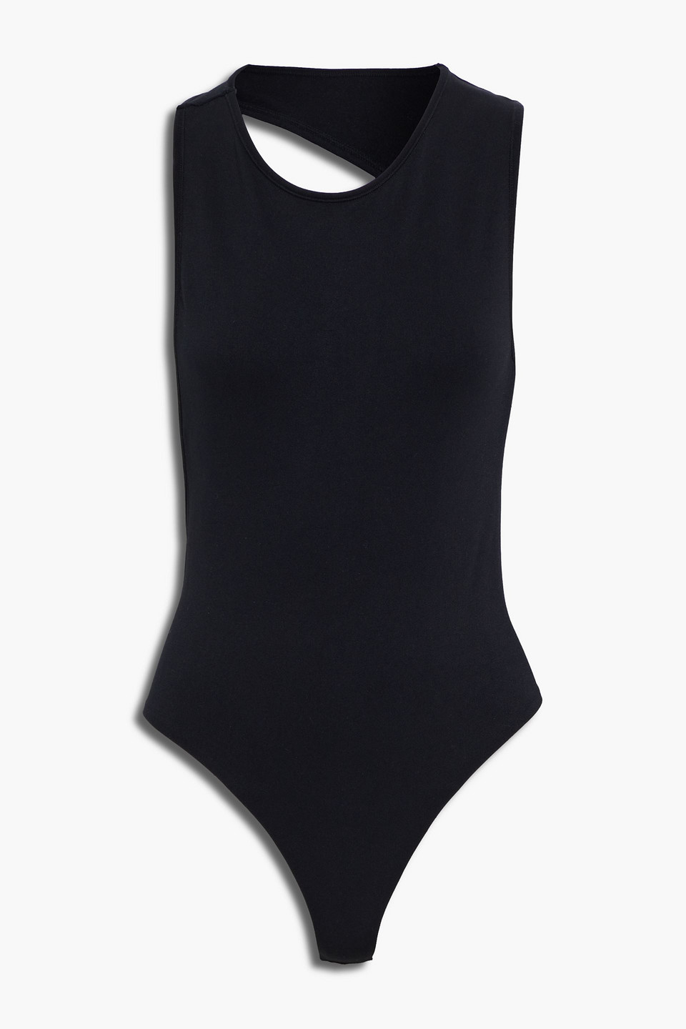 simon miller - cutout stretch-jersey bodysuit - black - xl/xxl