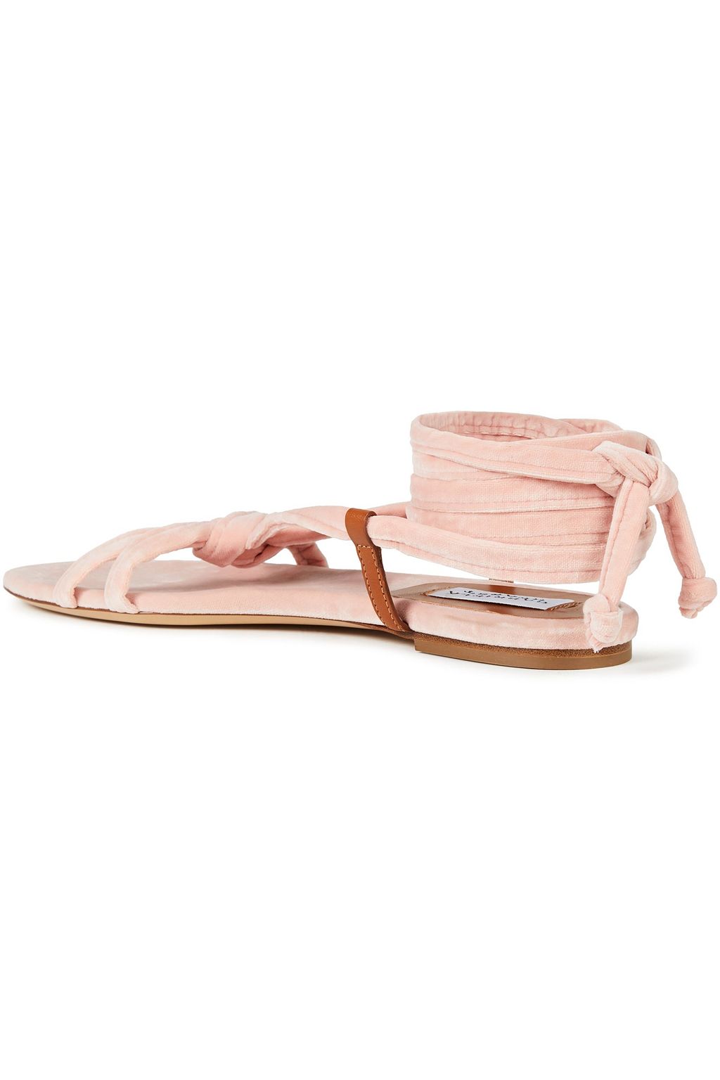 GABRIELA HEARST Reeves lace-up knotted velvet sandals
