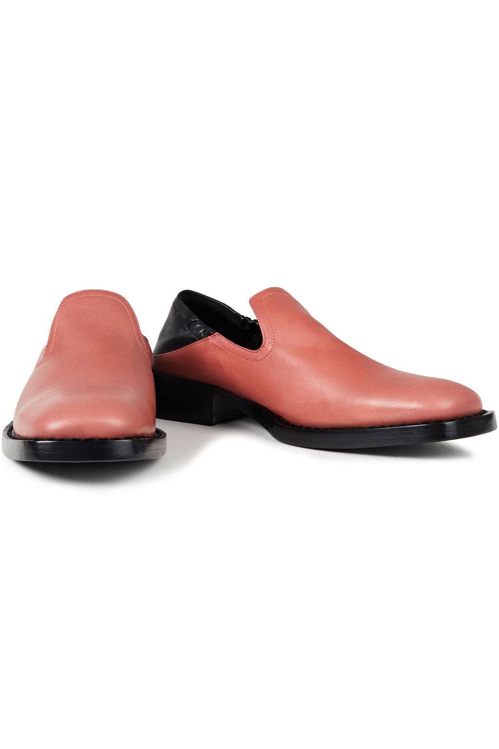 ANN DEMEULEMEESTER Two-tone leather loafers