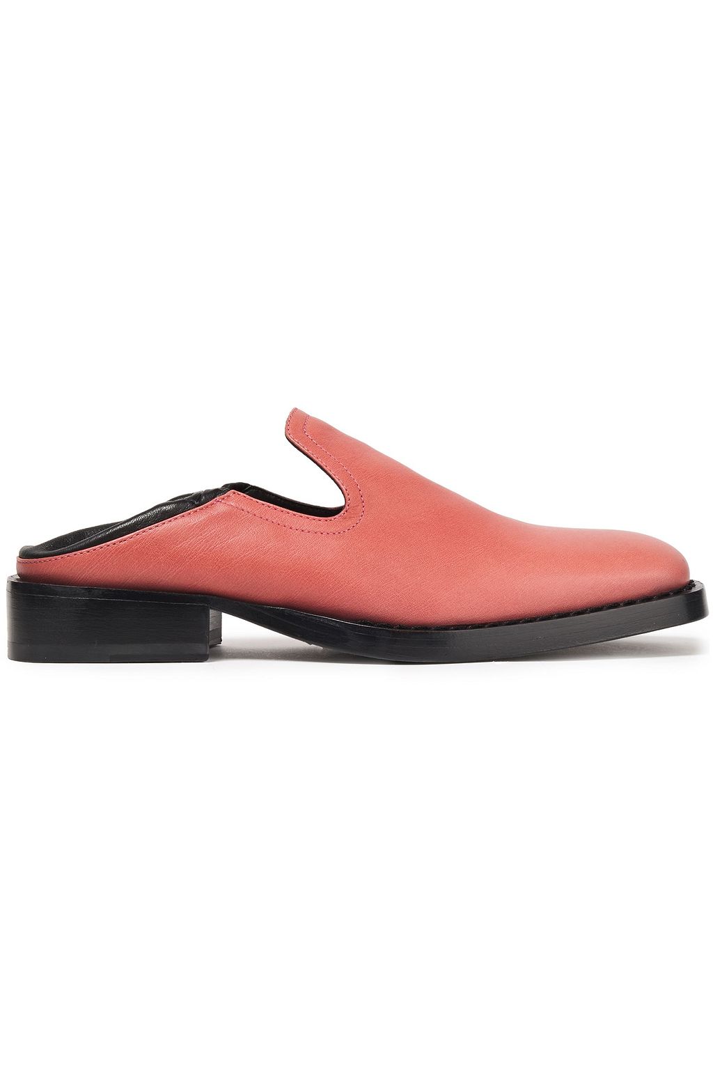 ANN DEMEULEMEESTER Two-tone leather loafers