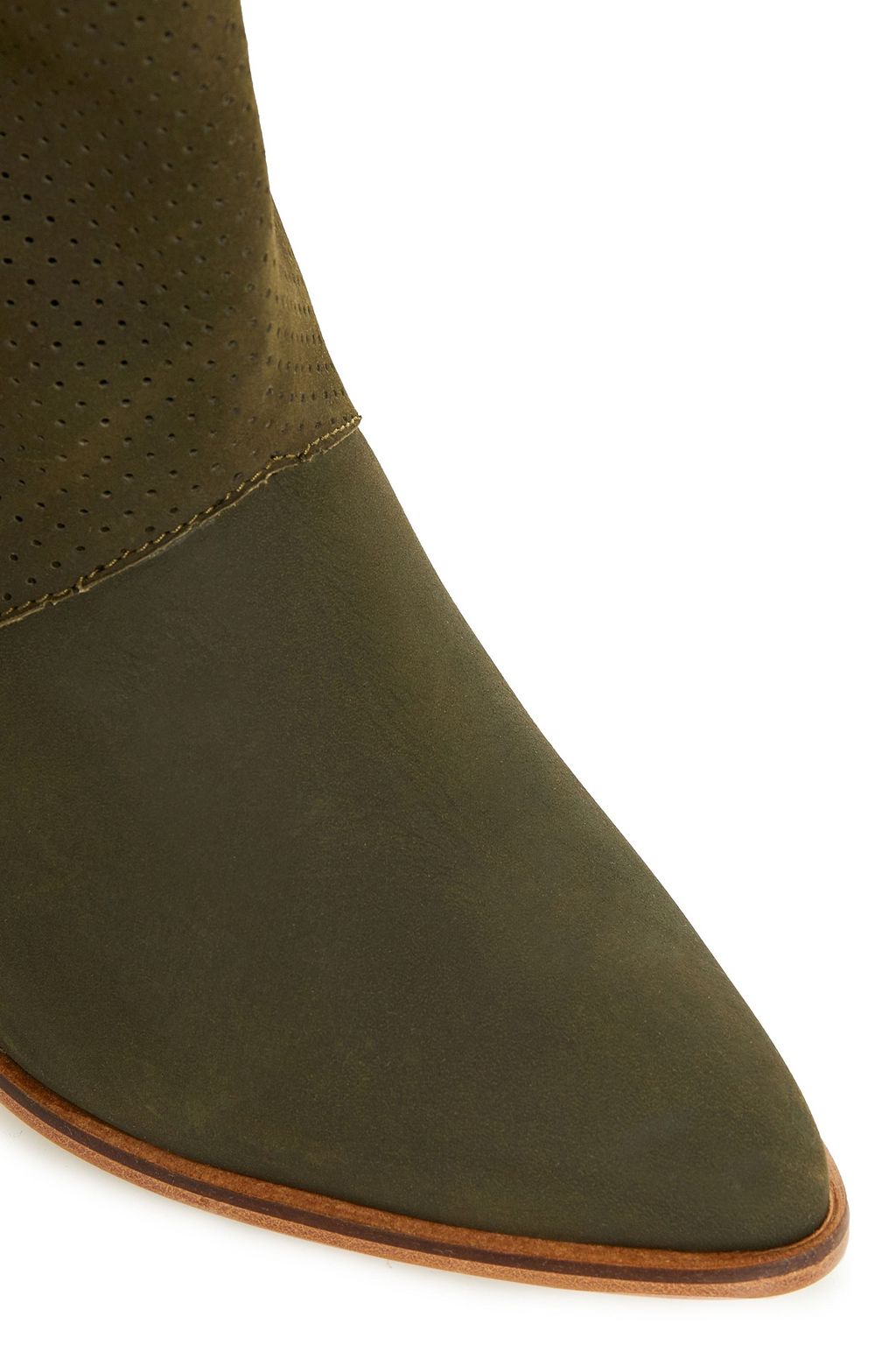 RODEBJER Perforated suede knee boots