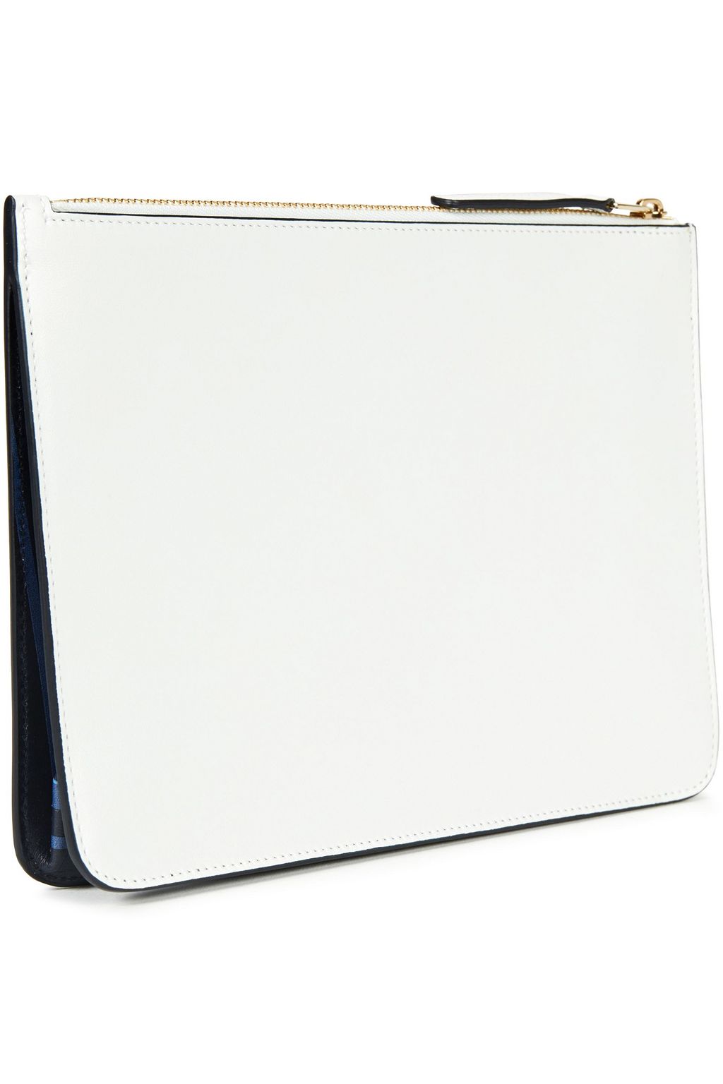 SMYTHSON Logo-appliquéd leather pouch