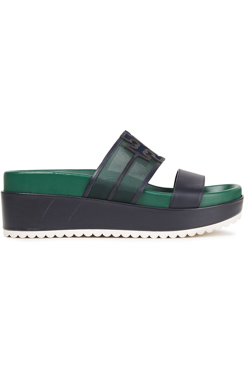 mesh platform sandals
