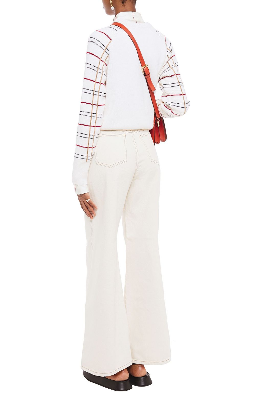 GANNI High-rise wide-leg jeans