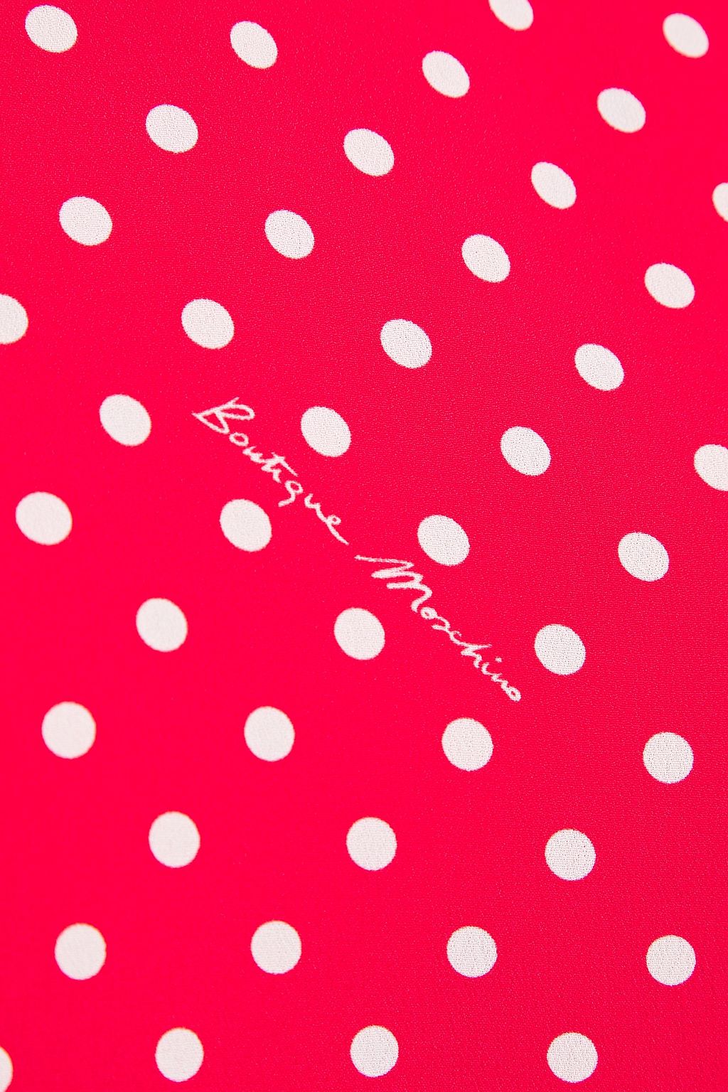 BOUTIQUE MOSCHINO Polka-dot crepe mini dress