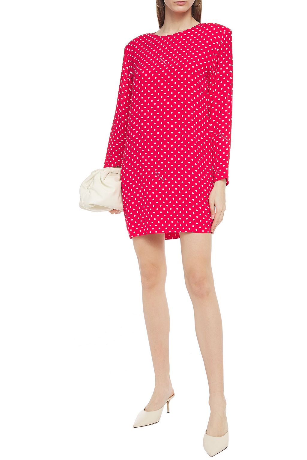 BOUTIQUE MOSCHINO Polka-dot crepe mini dress