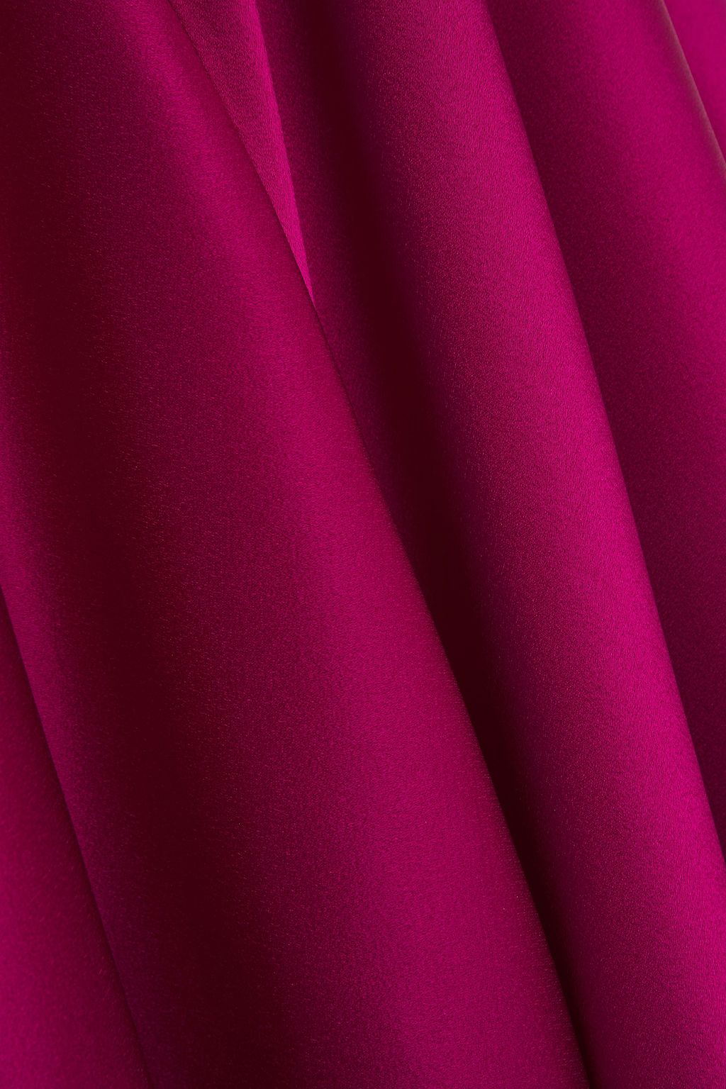 GALVAN  LONDON Flora one-shoulder ruffled satin gown