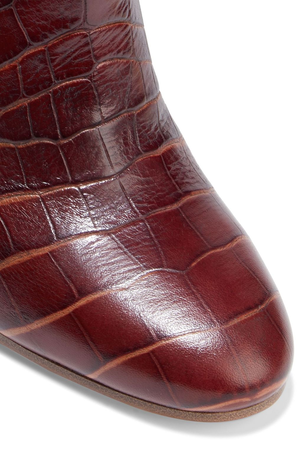 GABRIELA HEARST Linda croc-effect leather knee boots