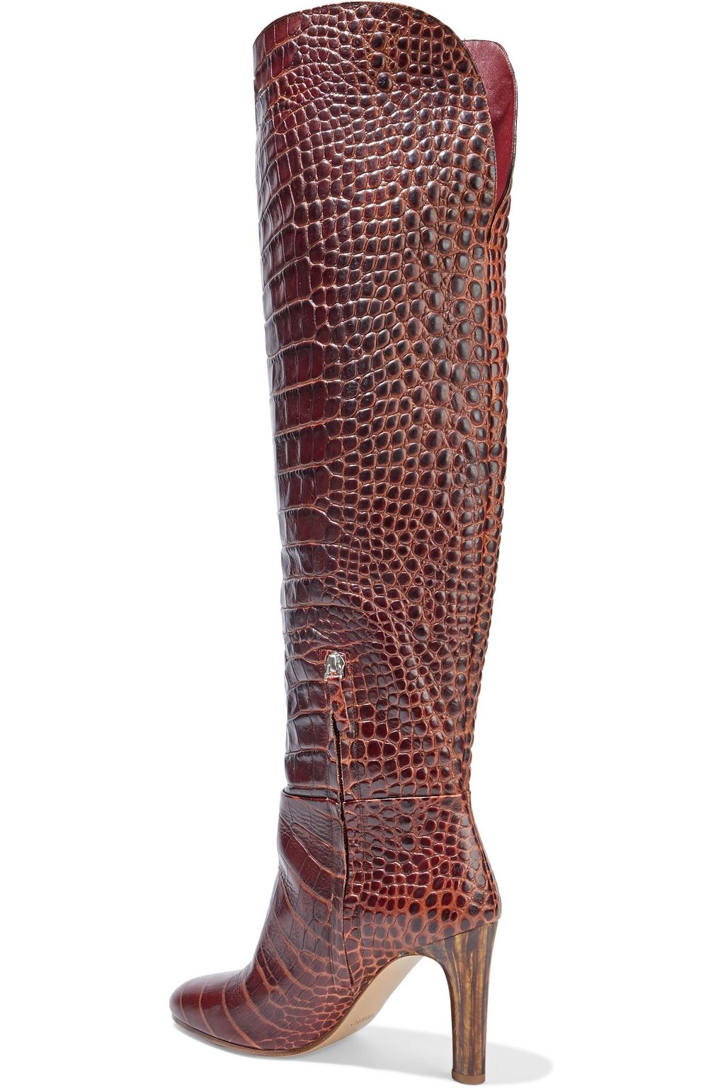 GABRIELA HEARST Linda croc-effect leather knee boots
