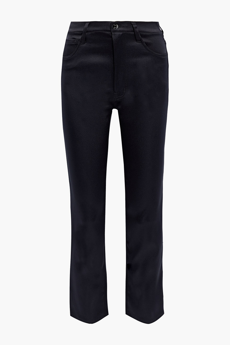 Jules satin straight-leg pants