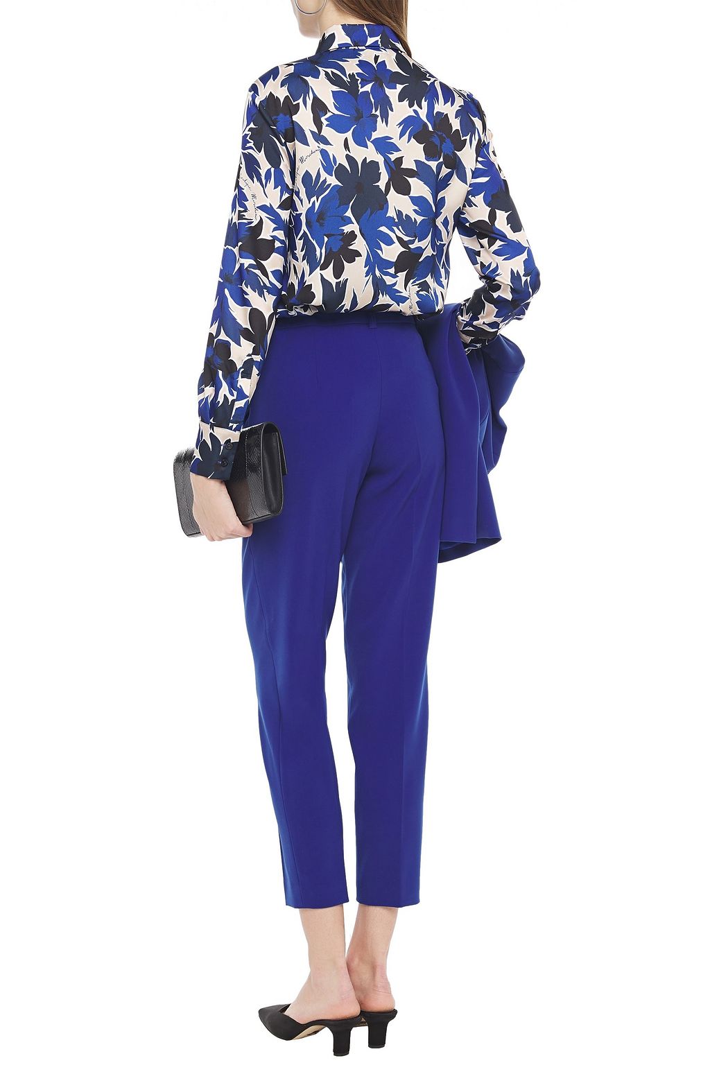 BOUTIQUE MOSCHINO Stretch-cady tapered pants