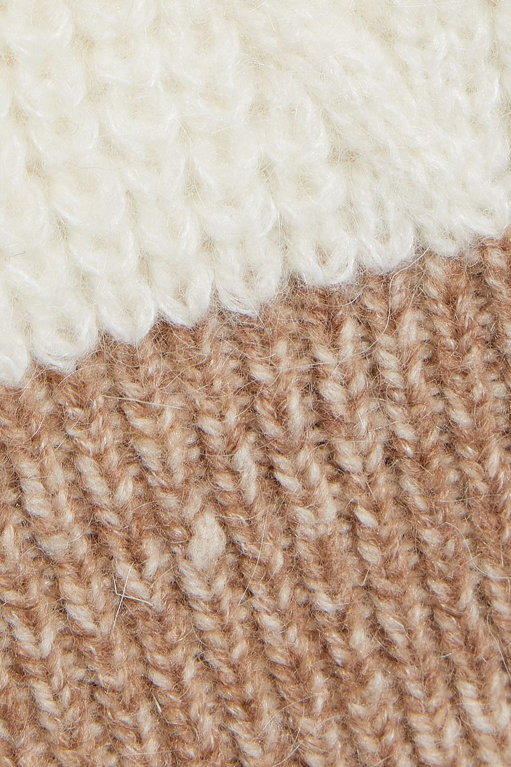 IRIS & INK Christina two-tone cable-knit sweater