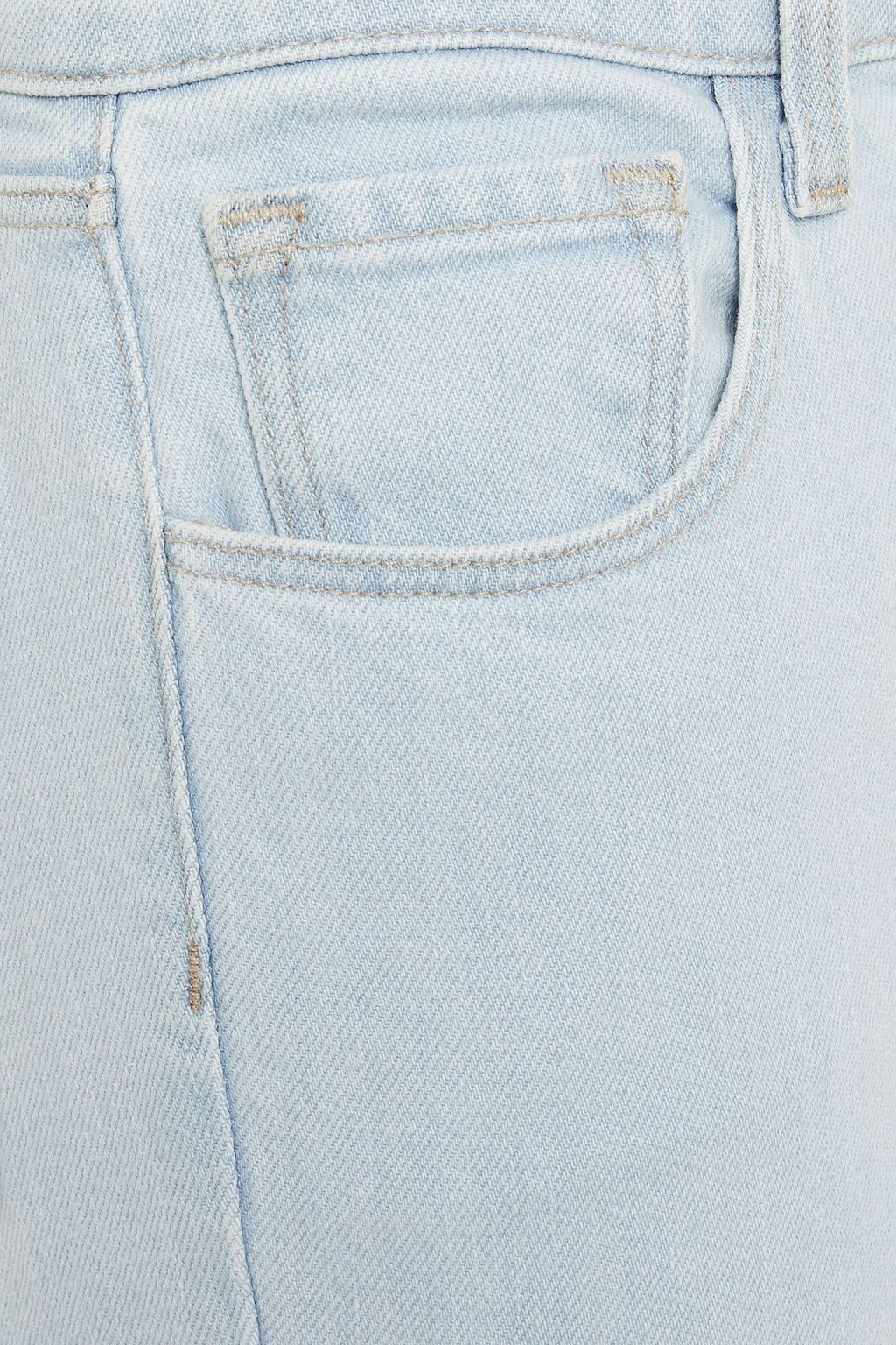 J BRAND Ruby cropped distressed high-rise skinny jeans