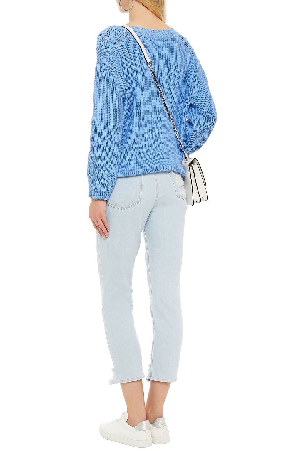 J BRAND Ruby cropped distressed high-rise skinny jeans