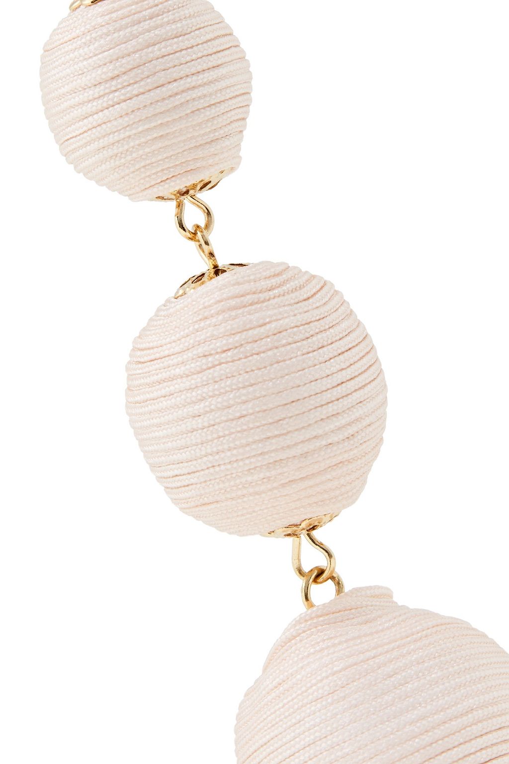 KENNETH JAY LANE Gold-tone cord earrings