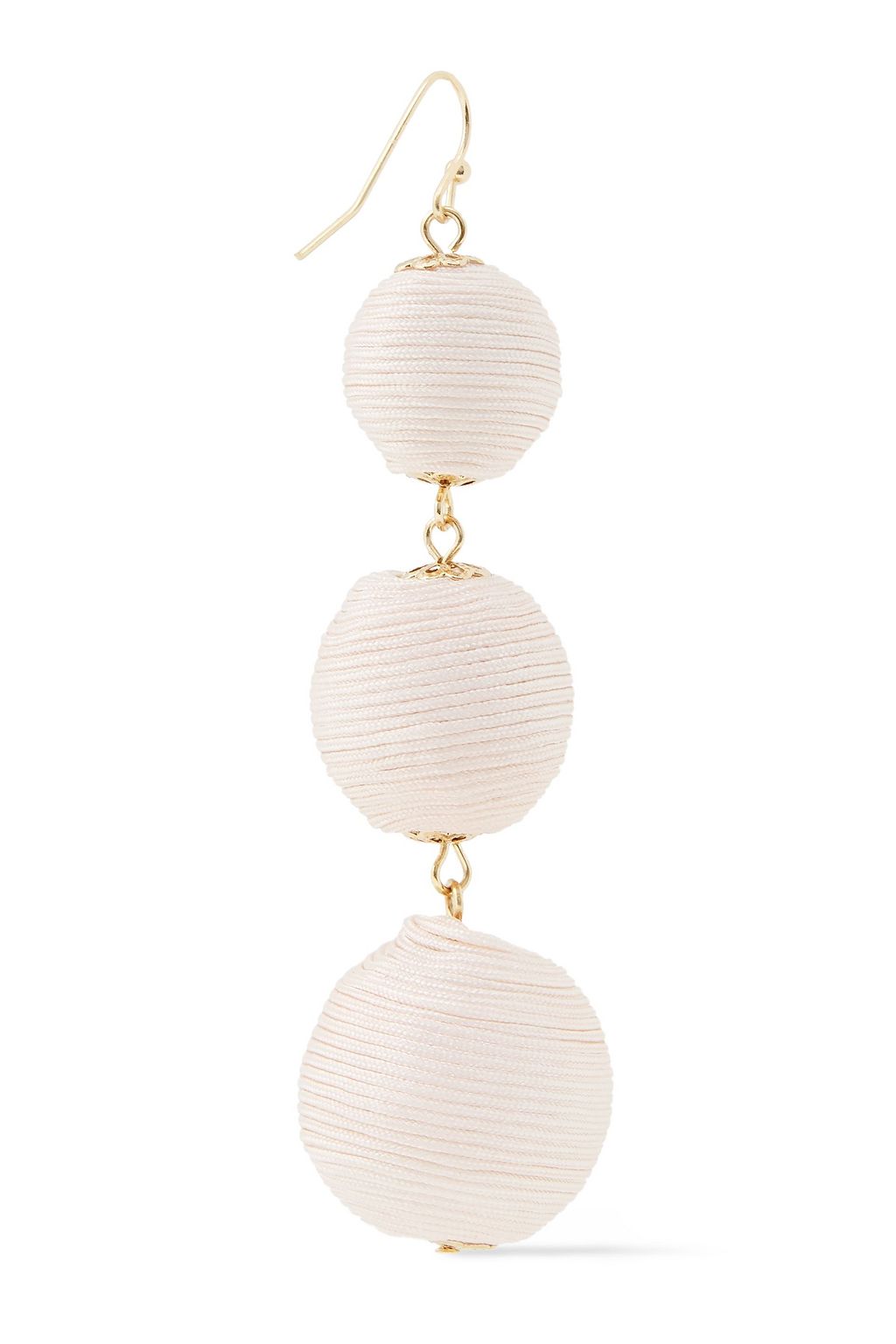 KENNETH JAY LANE Gold-tone cord earrings