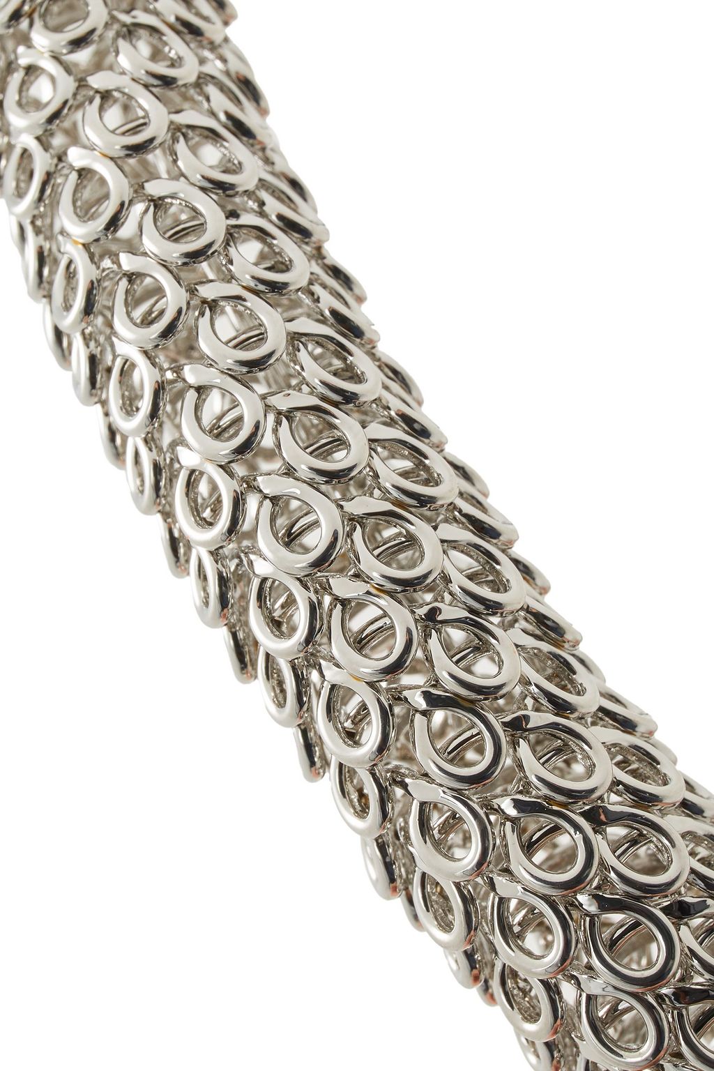 KENNETH JAY LANE Rhodium-plated necklace