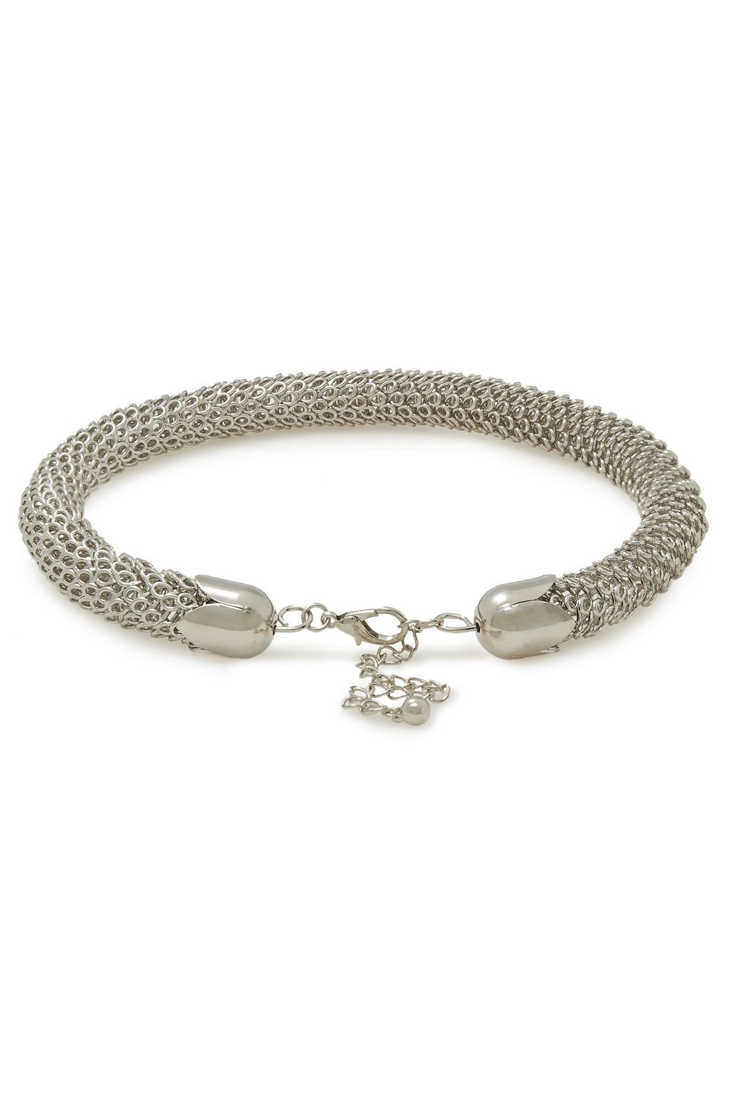 KENNETH JAY LANE Rhodium-plated necklace